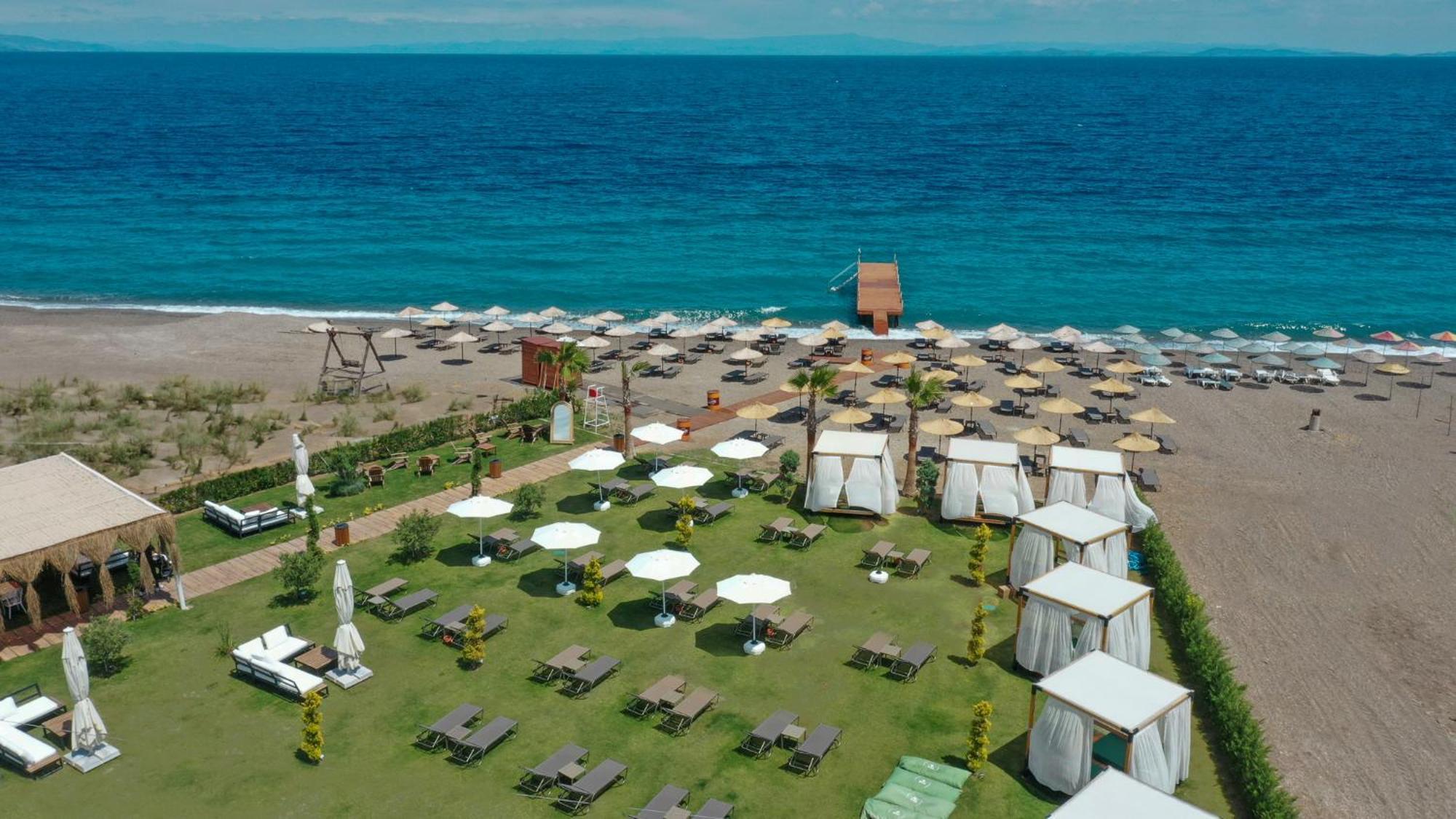 Assos Troy Beach Hotel Exterior foto