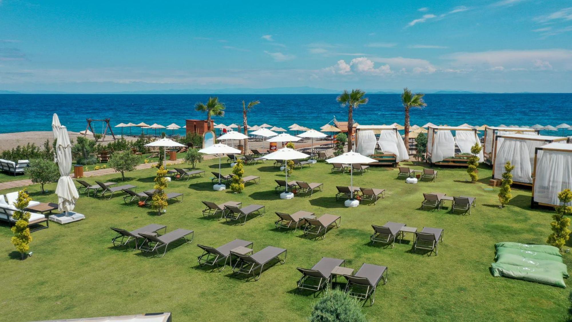 Assos Troy Beach Hotel Exterior foto